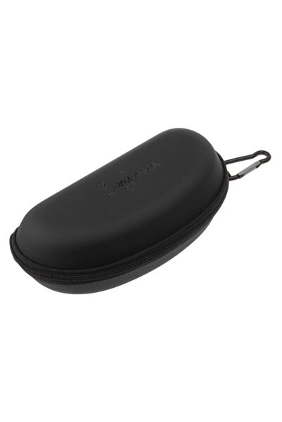 BAMI NETWORK Husa pentru ochelari de soare cu fermoar negru PU 16x5.5x8cm