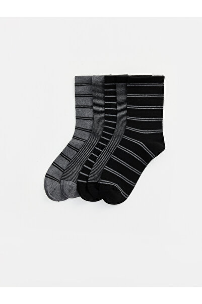 LC Waikiki Nevavm Farkıyla Lcw Kids Mixed Striped 5-Piece Pack Boys' Socks