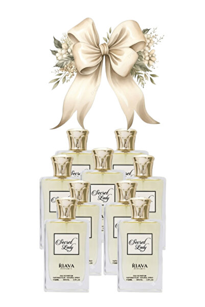 RIAVA PERFUMES 9 قطع من عطر سيكريت ليدي 100 مل