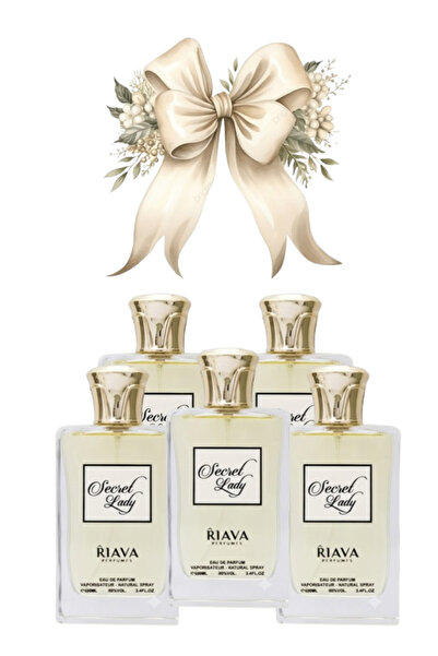 RIAVA PERFUMES 5 قطع من عطر سيكريت ليدي 100 مل