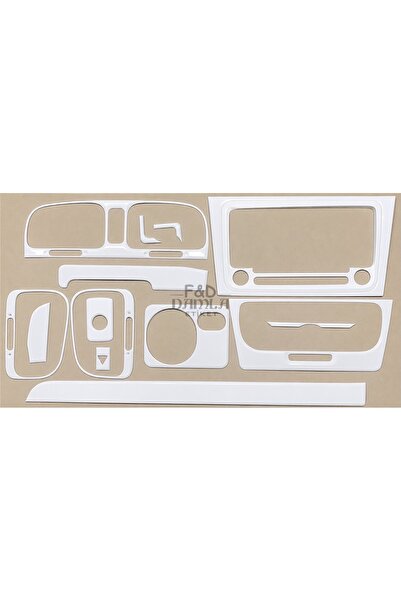FD Damla Etiket Volkswagen Golf 6 Dashboard Console Trim Front Chest Mahogany...