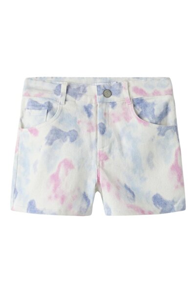 Name it Σορτς τζιν κορίτσι "Tie dye" εκρού