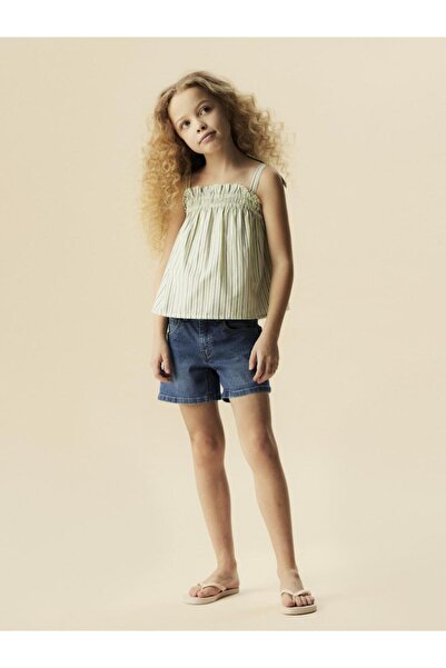 Name it Σορτς τζιν κορίτσι "Rose wide" Medium blue denim