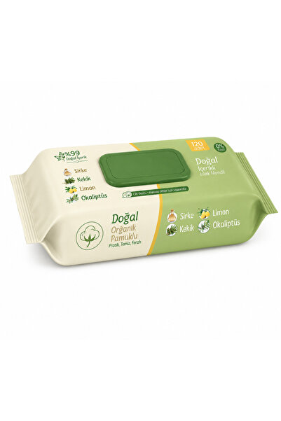 NW NessiWorld Natural Organic Cotton Wet Towel Wipes 50Pcs
