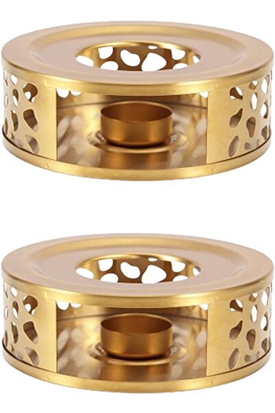 STARSTAR 2-piece teapot warmer set, 15x15x5 cm, gold, For glass, Stainless St...