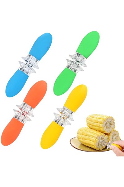 STARSTAR 10 Pieces/5 Pairs Stainless Steel Corn Cob Holders, Corn Supports fo...