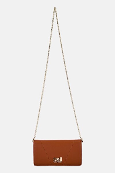 Cavalli Class Women Brand Logo Cross Body Bag, Brown