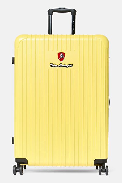 Tonino Lamborghini 25,8 Inch Hardshell Check In Spinner Luggage, Yellow