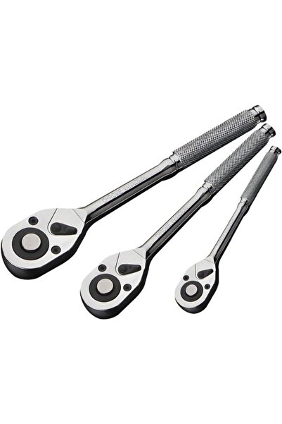 STARSTAR 3Pcs 24-Tooth Drive Ratchet Wrench Set (1/4" 3/8" 1/2"), Quick-Relea...