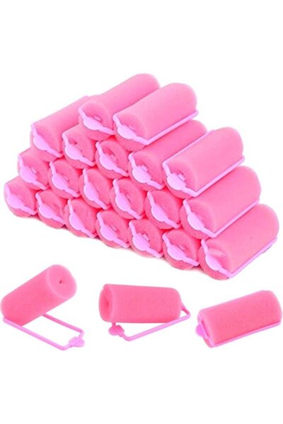 STARSTAR Curling Irons - 30 Pieces Pink Foam Hair Curlers Soft Sponge Hair Cu...