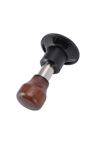 STARSTAR 58.5mm coffee grinder, stainless steel spring tamper, walnut handle,...