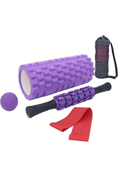 STARSTAR 4-in-1 Fascia Roller Massage Kit, 33cm Muscle Roller, 6-Speed Massag...