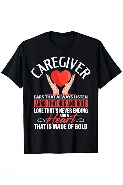 KYMC07 Caregiver Definition Men's-Shirt Soft, Breathable Absorbent Cotton Cre...