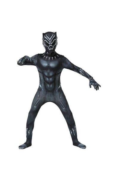 OEM Costum de carnaval Pantera Neagră pentru băieți, mulat, din lycra, negru,...