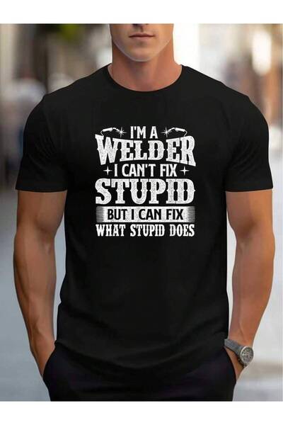45 BPM Printed Men's-Shirt With A's Humorous Daily Wear Work Season.As Welder...
