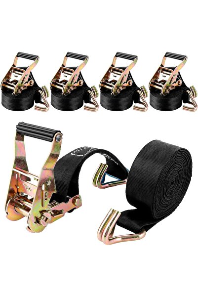 STARSTAR This package w/ four sets of 2000kg ratchet straps, each 6m x 50mm, ...