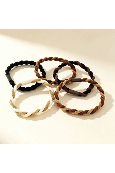 idei Accesorii de păr elastice set stil împletit 6cm, culori livrate aleatori...