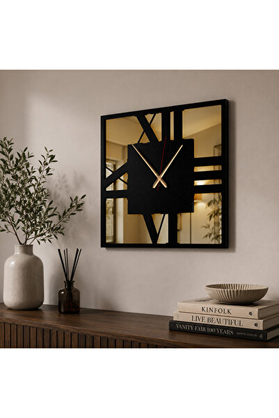 WOCHMANN Pleksi Metal Kare Modern Metal Duvar Saati 70x70