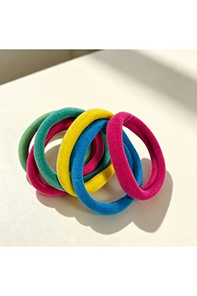 idei Elastice de păr set 6 buc dimensiune 5,5 cm, material confortabil, elast...