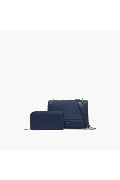Chrisbella Textured Crossbody Bag with Wallet