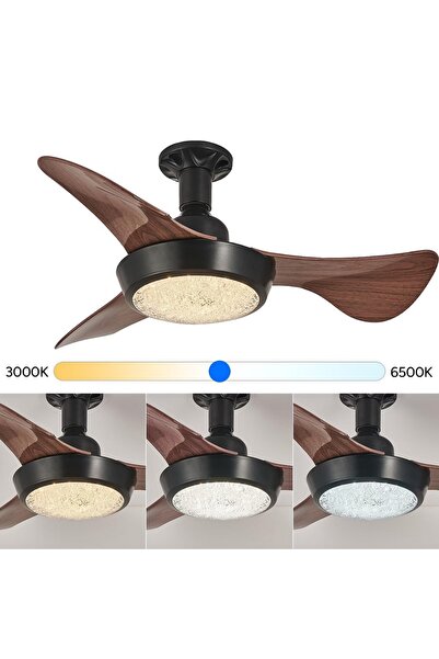 Generic Brand Set 2 Ventilatoare de tavan LED - viteze, telecomanda