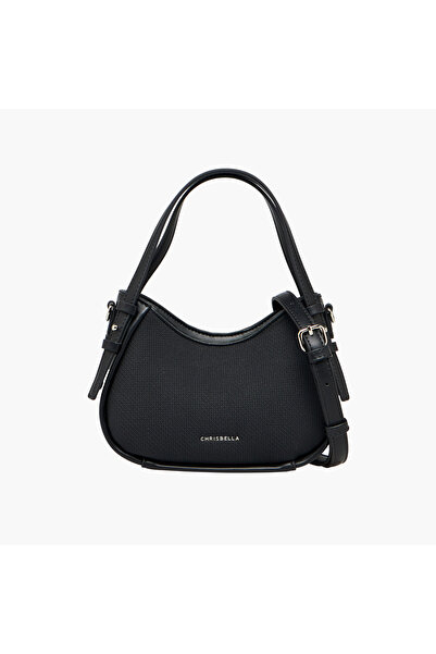Chrisbella Textured Shoulder Bag with Detachable Strap