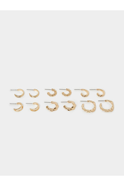 Styli Set of 6 - Textured Hoop Earrings