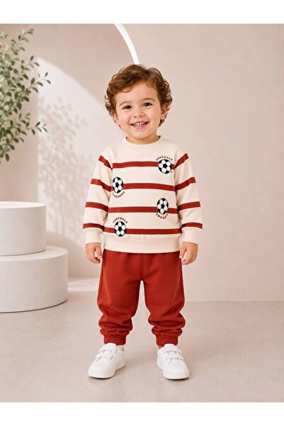 Milanlı Kids Boy's Top and Bottom 100% Cotton Seasonal Set