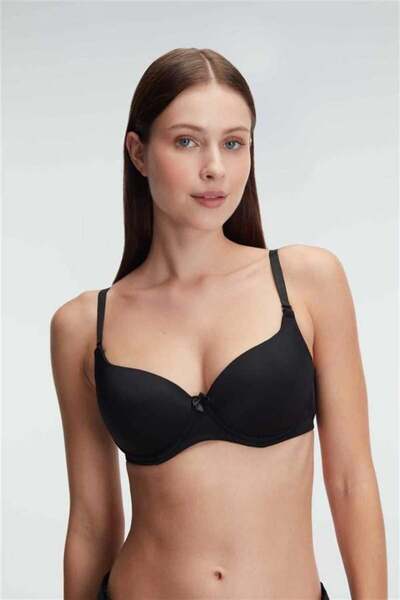 Aria s closet Underwire Unpadded Detachable Straps Casual Classic T-Shirt Bra...