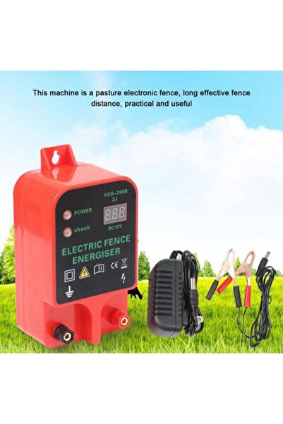 genric Fence Energizer LCD Voltage Display High-decibel Alarm 10 KM Waterproof