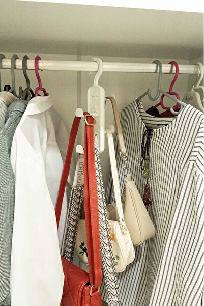 ATA HOME 2 Pieces Multi-Purpose Closet Organizer, Bag, Shawl, and Belt Hanger...