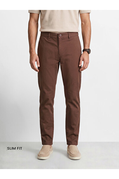 The Indian Garage Co By Styli Men Slim Fit Mid Rise Chinos