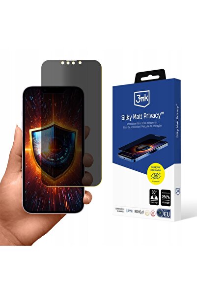 3MK Folie de confidențialitate mată mătăsoasă pentru Apple iPhone 16E