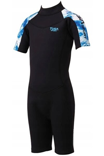 NO BRAND Costum de înot pentru copii TUSA Sport, 2 mm, negru, mărimea 140
