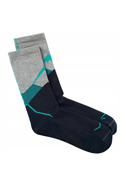 Buff Șosete de alergare Merino Lightweight Crew - Teal M (39-41)