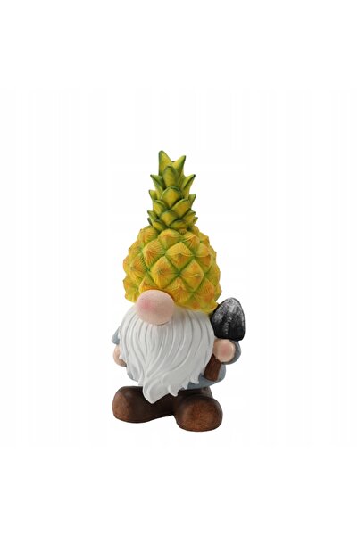 NO BRAND FIGURINĂ DE GRĂDINĂ – PITICUL ANANAS CU LED-URI 21 x 18 x 40 CM, cu ...
