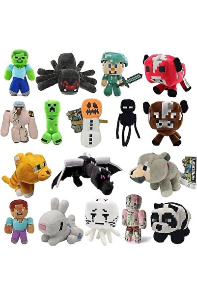 OEM Set de 5 figurine de plus Minecraft 15 / 20 cm