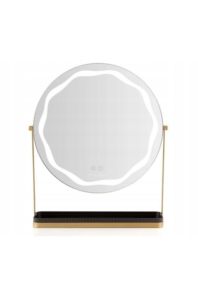 NO BRAND Oglindă de machiaj rotundă cu LED, de podea, Beautifly