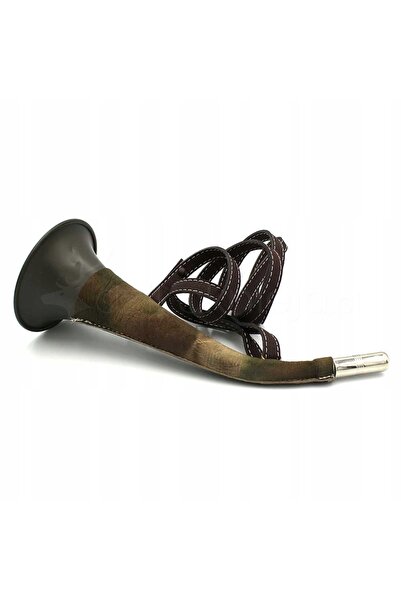 NO BRAND Trompetă de vânătoare din piele, camuflaj, 28cm, PREMIUM