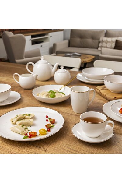NO BRAND Căni de cafea 400 ml, pentru ceai, Altom Design Bella Gold Line, Set...