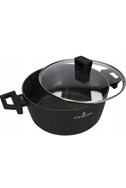 ZWIEGER OALĂ FORTE GARNEK 2 L CU CAPAC 18 CM NEGRU |   INDUCȚIE |   ALUMINIU