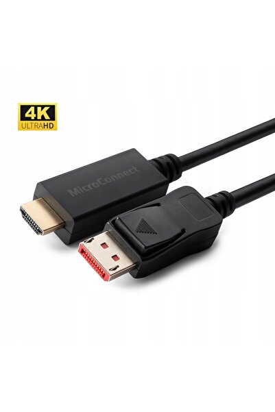 MicroConnect Cablu 4K DisplayPort 1.4 - HDMI 2.0 1