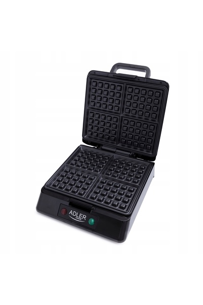 adler Aparat de făcut vafe 3036, puternic, 1500W, capacitate mare pentru 4 vafe