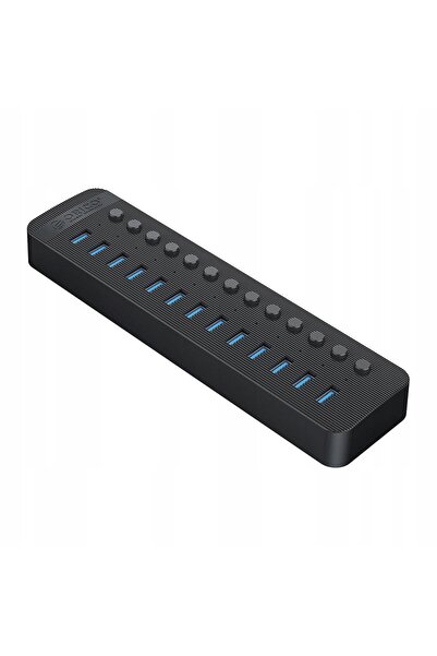 Orico Hub USB-A CT2U3-13AB-EU-BK-BP 13x USB-A 5Gbps BC 1.2 60W negru
