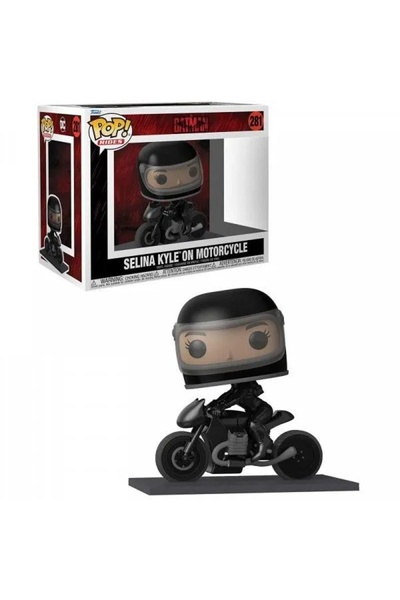 Funko Pop ! Figurină Batman Selina Kyle pe motocicletă 281 de 15cm