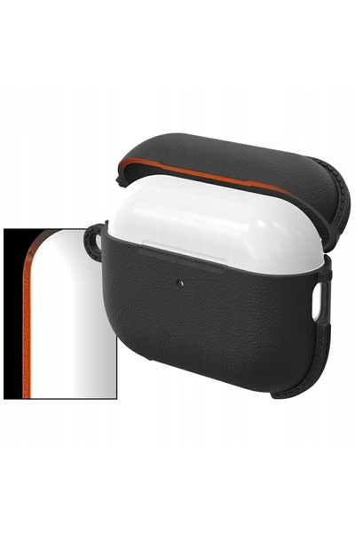 Araree Husă pentru AirPods Pro 3 cu model din piele, husă pentru căști cu sti...