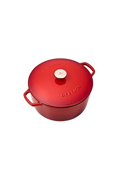 Gerlach NATUR IRON Garnek 5 L cu capac 26 cm / fontă / roșu degrade
