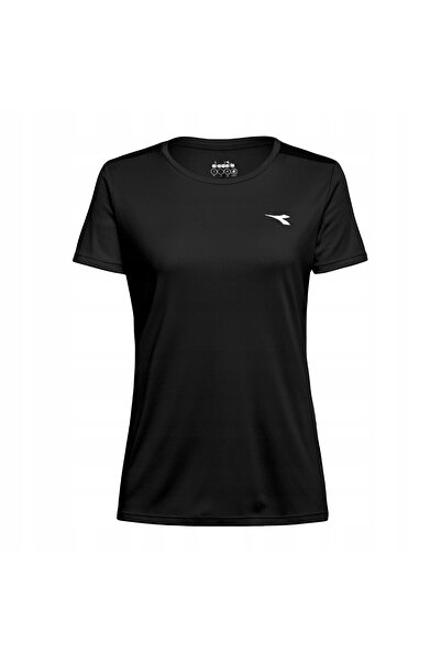 Diadora Tricou de damă, mărimea L, cu mânecă scurtă, pentru alergare, mărimea M.