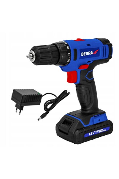 dedra Mașină de găurit/înșurubat fără fir 18V 1,5Ah 30Nm, 21+1 LED-uri 2 viteze