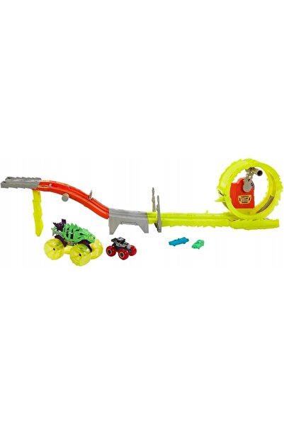 NO BRAND MONSTER TRUCKS SKELESAURUS VS SHAKER 1:64 + MAȘINI DE STRIVIT